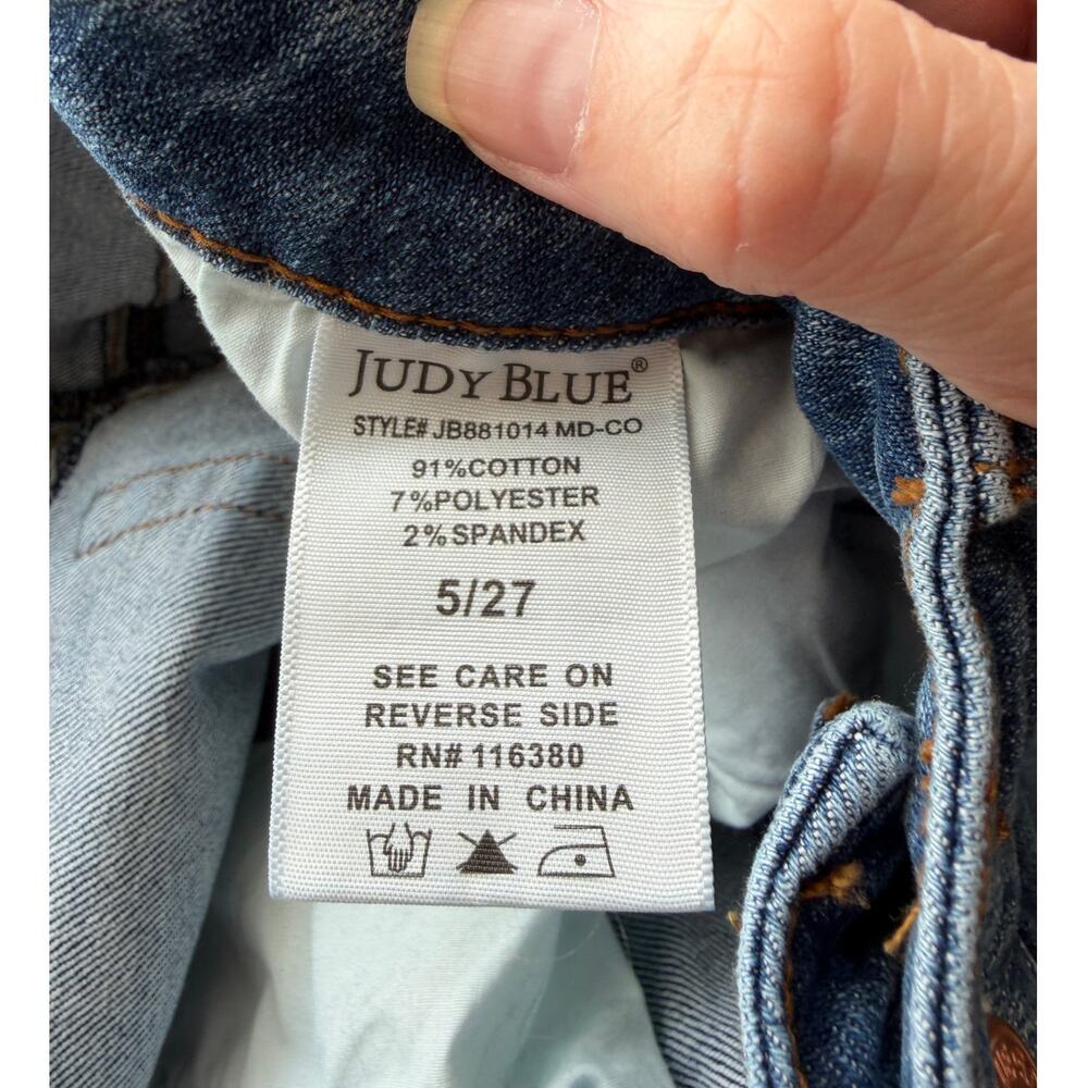 Judy Blue Flare Jeans Double Seam Stretch High Rise - Picture 10 of 15
